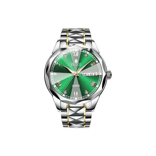 RUIGE Кварцевый механизм Мужские часы 42mm*мм*мм Зеленый