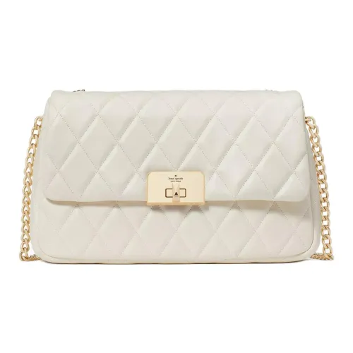 Kate Spade Гладкая Стеганая Кожа Сумка через плечо Сумка на плечо Средняя Женская Protein Pastry Crust Цвет