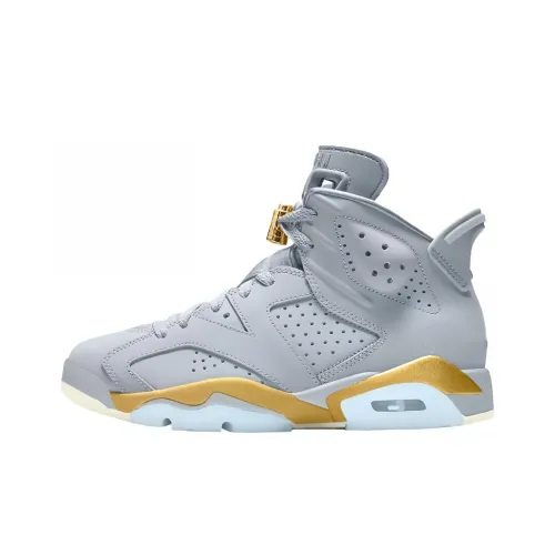 Jordan Air Jordan 6 'Париж OLYMPICS' Противоскользящий Устойчивый к истиранию Дышащий MID Топ