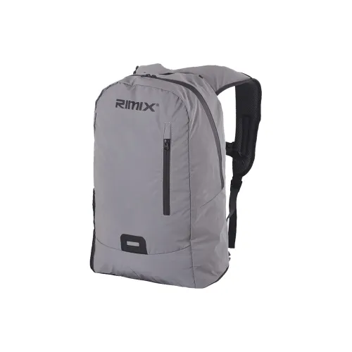 RIMIX Полиэстер Путешествие Велоспорт Безопасность Рюкзак Стандартный Унисекс Серебристо-серый Черный