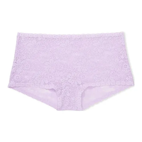 Victoria's Secret Розовый WINK BOYSHORT PANTY PASTEL Сиреневый Нижнее белье Женские 1 Пачка Светло-фиолетовый