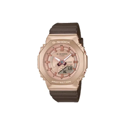 Г Shock Кварцевый механизм Смола Ремешок Часы Женские Часы Кофейный Циферблат Часов