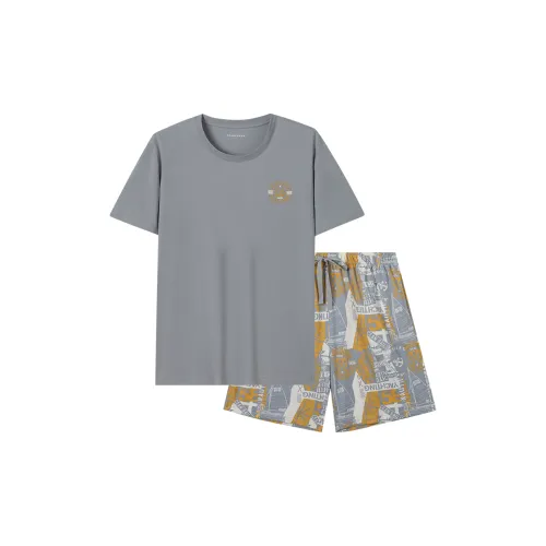 Shuya Gray Men's Pajama Sets  
Шуя Серый Мужской Комплект Пижам