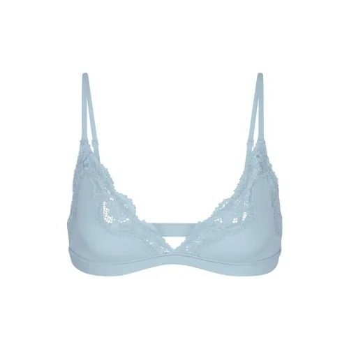 SKIMS FITS EVERYBODY Кружево Треугольник Бюстгальтер Женский Деним Деним Цвет