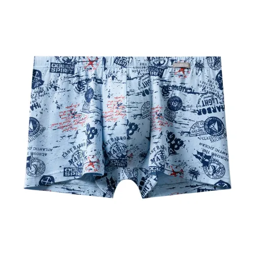Shuya Medium Blue Men's Boxers
