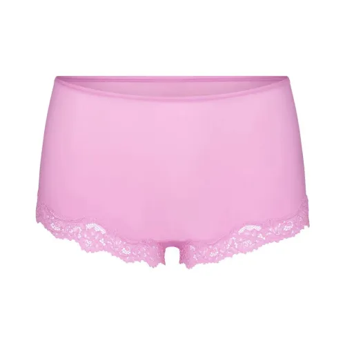 SKIMS FITS EVERYBODY LACE BOY SHORT TIES WOMEN'S 1 Pack PETAL PETAL COLOR
