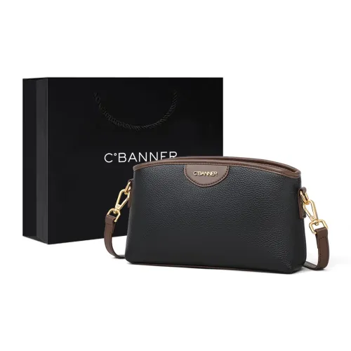 C°BANNER Коровья кожа с синтетической кожей сумка через плечо стандартная женская черная