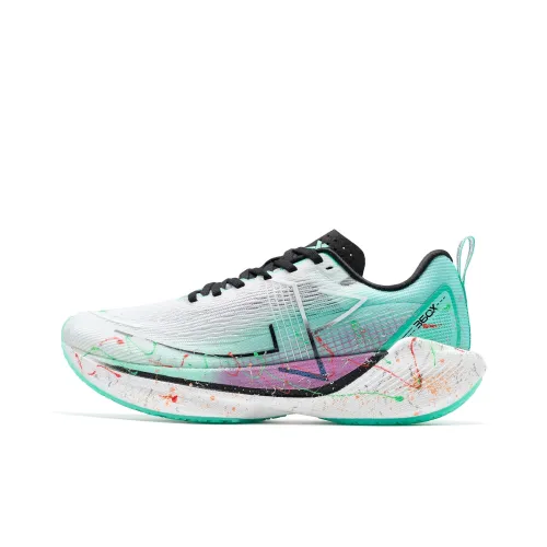 XTEP 360X Беговые кроссовки Низкий верх Классический Белый Aurora Зеленый Женские