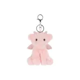 Розовый брелок с крылатым динозавром