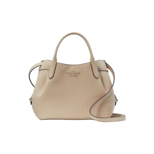Kate Spade Сумка через плечо из кожаной ткани маленькая женская светлый песочный