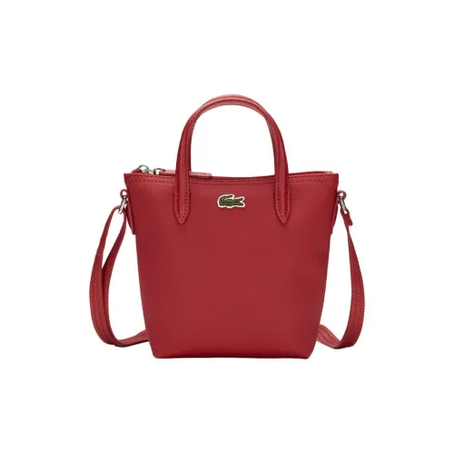 LACOSTE Сумка через плечо из ПВХ маленькая женская красная