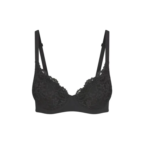 SKIMS FITS EVERYBODY Кружево Полное Покрытие Бюстгальтер Женский Onyx Onyx