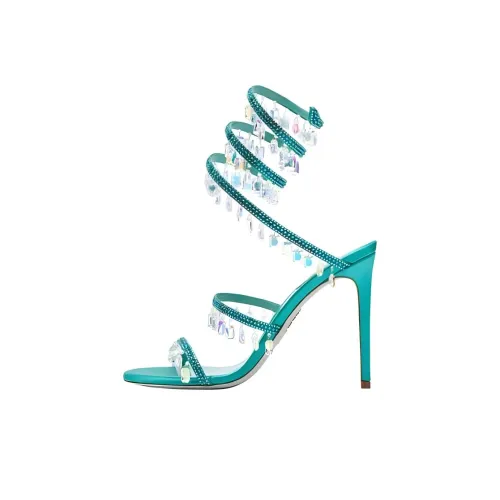 RENE CAOVILLA Chandelier one Ремень Сандалии 10,5cm Женские Синий