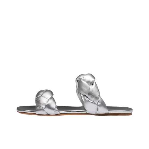 MIU MIU Слипоны Женские Серебряные