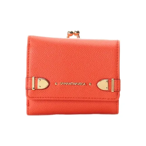 SAMANTHA THAVASA Синтетическая кожа Кошелек Женские Апельсин