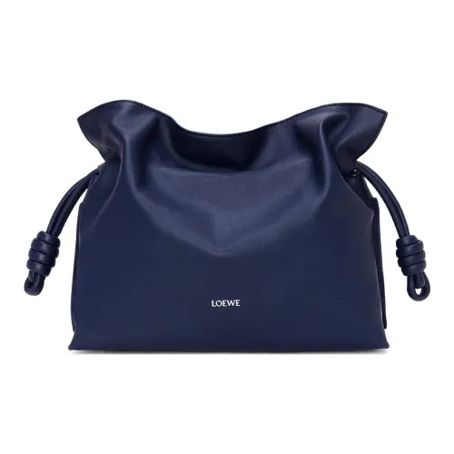 LOEWE Flamenco Коровья кожа Сумка на плечо Клатч Средний Женский Темно-синий