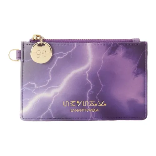 SAMANTHA THAVASA HUNTER Encounter Collaboration Synthetic Leather Wallet Women's Purple