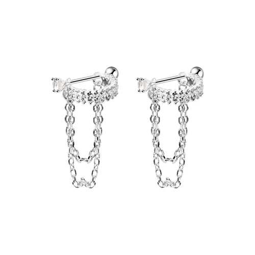 MUSTKOO Серьги-гвоздики из стерлингового серебра 925 пробы для женщин