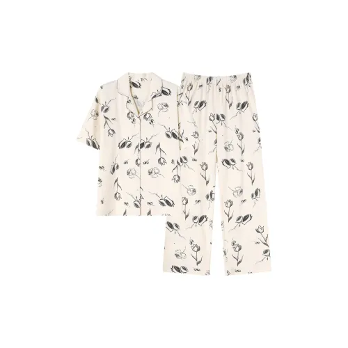 The Story Of The Flower Season Пижамный комплект женский абрикосовый