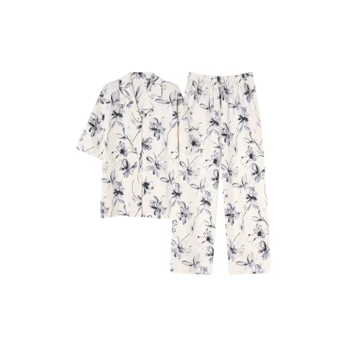 The Story Of The Flower Season Пижамный комплект женский абрикосовый