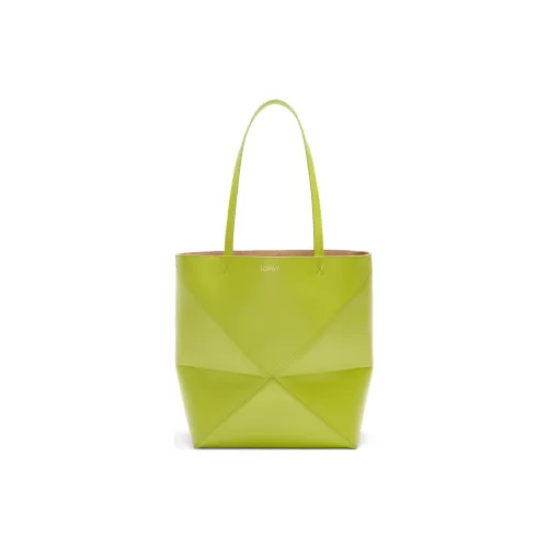 LOEWE Сумка Tote из коровьей кожи сумка для покупок сумка среднего размера женская ярко-зеленая