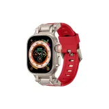 Explorer Titanium Interface + Red Fluorelastomer Strap  
Эксплорер Титан Интерфейс + Красный Фторкаучук Ремень