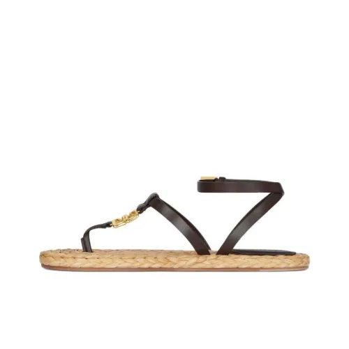 Givenchy 4G Liquid Телячья кожа один ремень сандалии женские черный