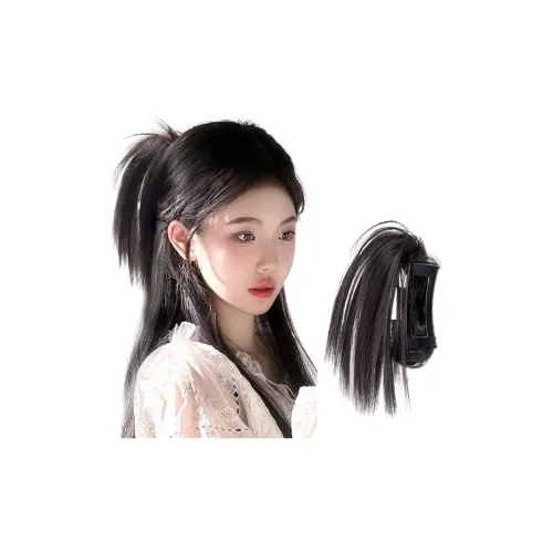 YOSEE Перука Перо Заколка-крабBun Голова Loose And Lazy Половина Вверх Зафиксированная Завиток Горячая девушка Перо Bun FOUNTAIN Аксессуар для волос