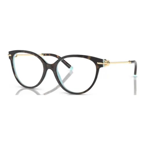 TIFFANY CO. Металлический ацетат Овал Оправы для очков Женские Черепаховый