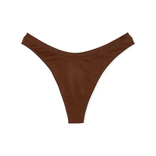 Victoria's Secret Розовый Бесшовный HIGH Нога Стринг PANTY Ганаш Нижнее белье Женские 1 шт Ганаш