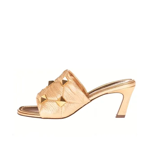 Valentino Roman Stud Слипоны Женские Золотые