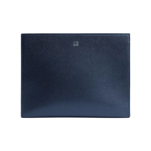 Dunhill Full с рельефом телячья кожа кожаный клатч мужской морской синий