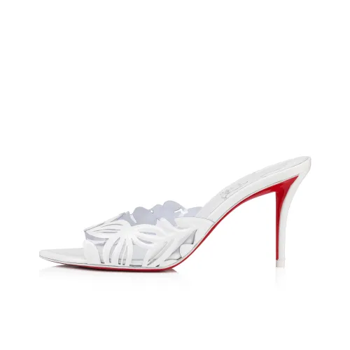 CL LUBOTING Слипоны 8 см Женские Белые