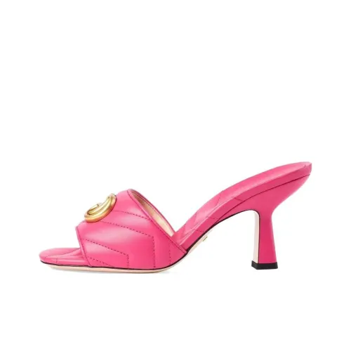 GUCCI GG Marmont Слипоны Женские Фуксия