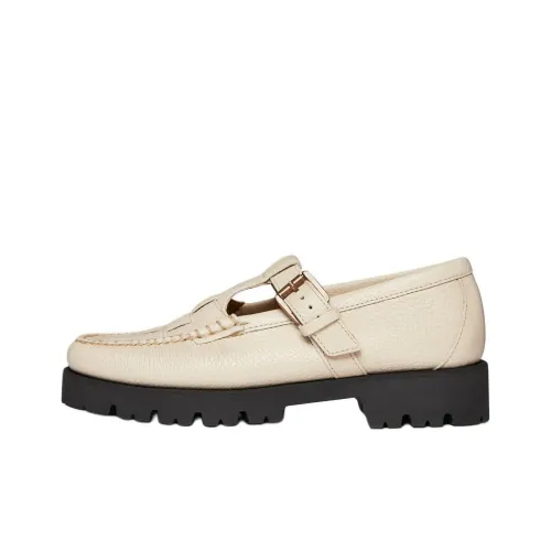 G.H. Bass Co. Weejuns Разъем для часов Fisher Платформа Туфли Мэри Джейн Женские Белые