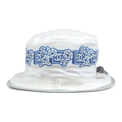 CHANEL Полиэстер Шляпы ведра Женские Белые