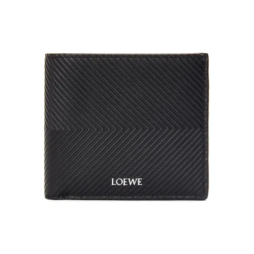 LOEWE Кошелек из коровьей кожи Мужской Черный