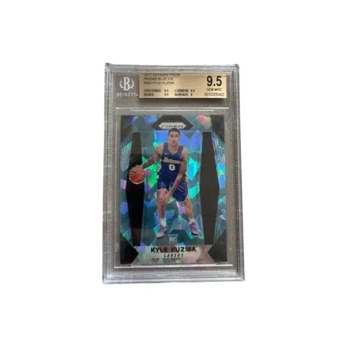 PANINI 2017-18 Prizm Kuzma Новая звезда Голографическая карта Blue Ice 99 BGS 9,5 Perfect Игра Использованная карта