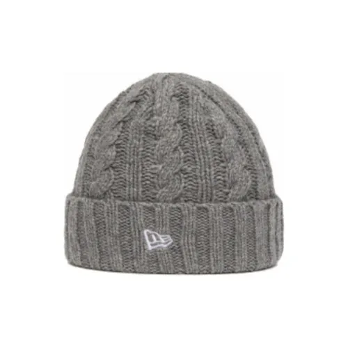 New Era Sheepskin Beanies Unisex Gray New Era Шапки-бини из овечьей шерсти Унисекс Серый