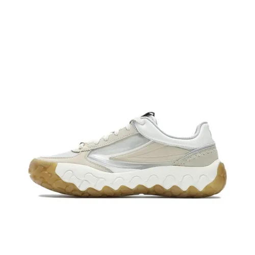 FILA Gara Высота Увеличивающие Низкие Кеды Повседневные Беговые Кроссовки Мужские Белые Желтые