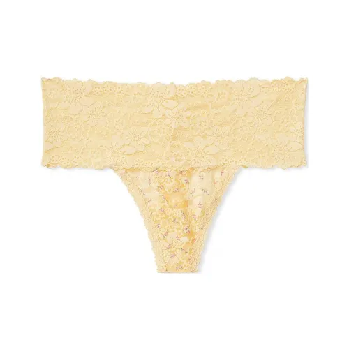 Victoria's Secret Розовый WINK Широкий Обхват талии Стринг PANTY YDFP Нижнее белье Женские 1 шт Желтый