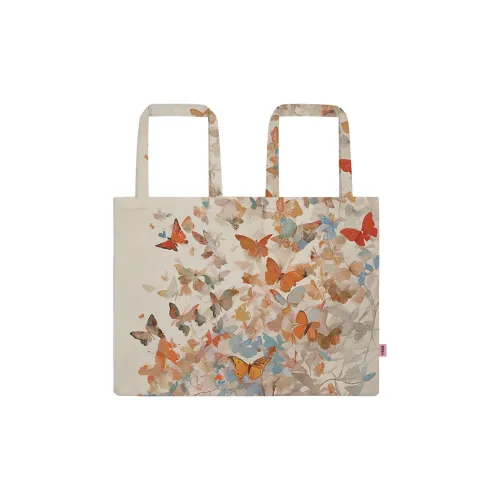 Perfect Styles Водонепроницаемый рюкзак из ткани с молниями одно плечо большой женский бежевый