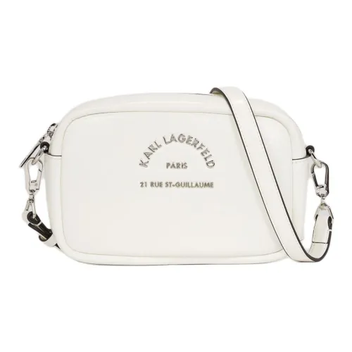 Karl Lagerfeld Полиуретан Camera Сумка Сумка через плечо Женская Белая