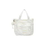 Белая сумка через плечо с шармом