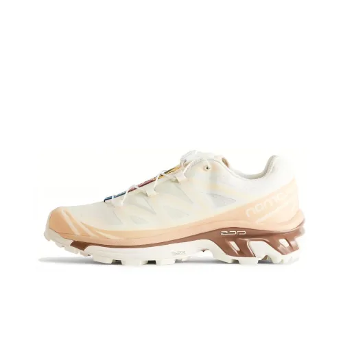 Aritzia x SALOMON XT 6 Устойчивый к истиранию Дышащий Низкий Топ Уличная Обувь Мужская Бежевый Коричневый