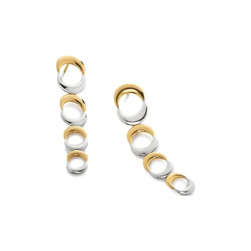 Monica Vinader Переработанное серебро Покрытие 18K золотом Серьги из серебра Женские Золото Серебро