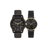 Черный циферблат + Черный циферблат (совпадающие часы)