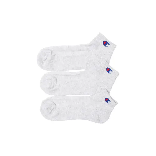 Champion SS24 Низкие носки Мужские 3 упаковки Серебристо-серый