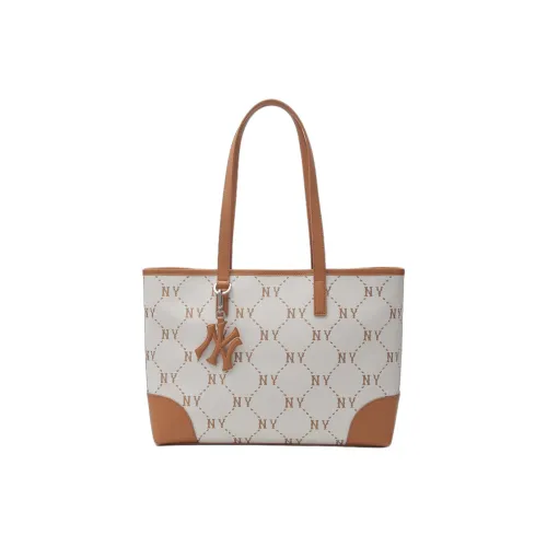 Mlb Base Logo Полиэстер Тоут Сумка Сумка для покупок Сумка Сумка через плечо Унисекс Крем