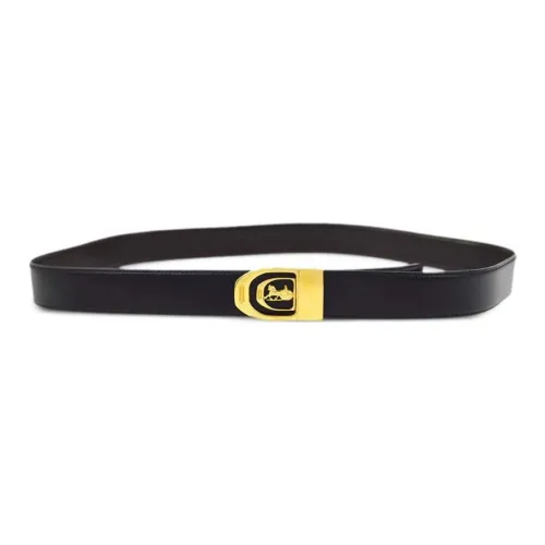 CELINE Логотип Пряжка плавная пряжка кожаные ремни женские черный